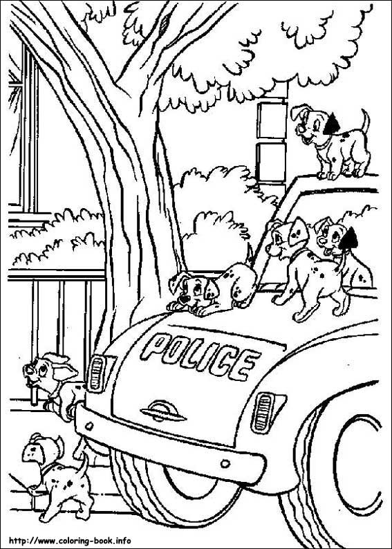 101 Dalmatians coloring picture